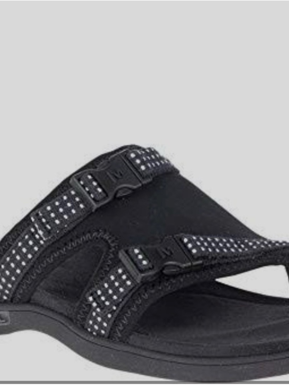 Merrell Women’s Black Toe-Loop Slide District Muri wrap sandal EUC sz 10